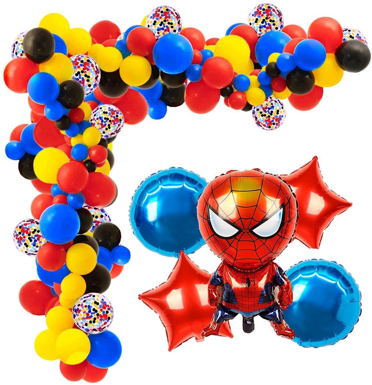KBK Market Spiderman Balon Zinciri ve Folyo Balon Seti