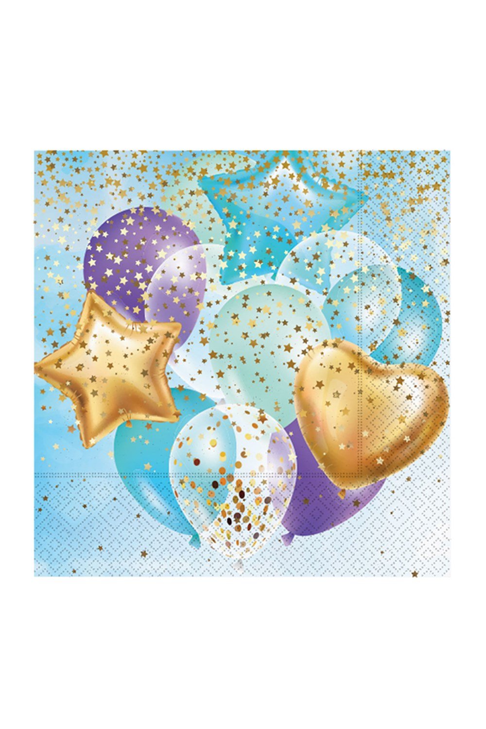 KBK Market Uçan Balonlar Peçete Mavi