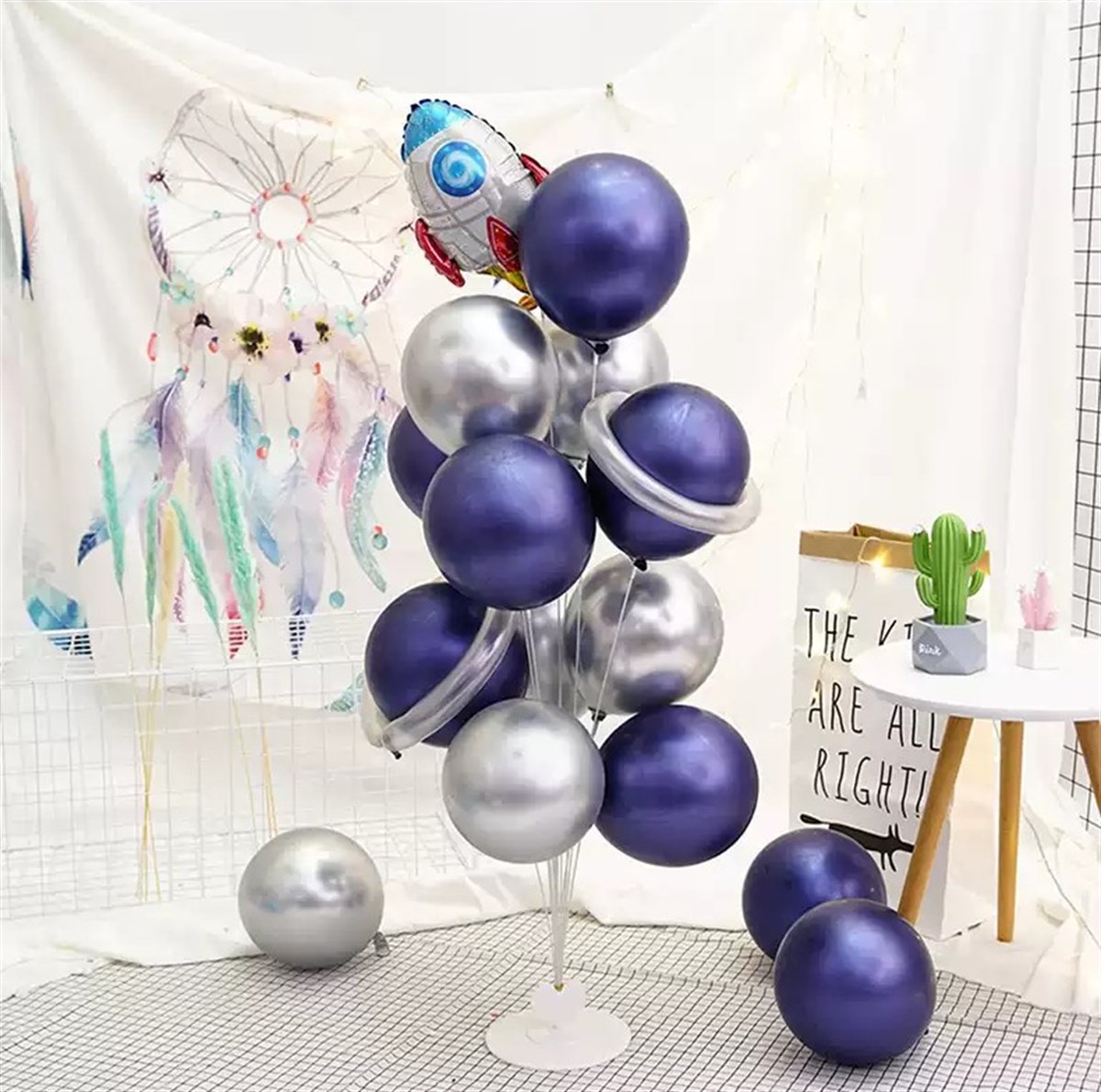 KBK Market Uzay Model Dev Demir Balon Standı 11'li