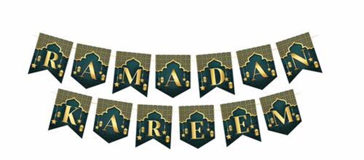 KBK Market Zikzak Banner Ramadan Kareem
