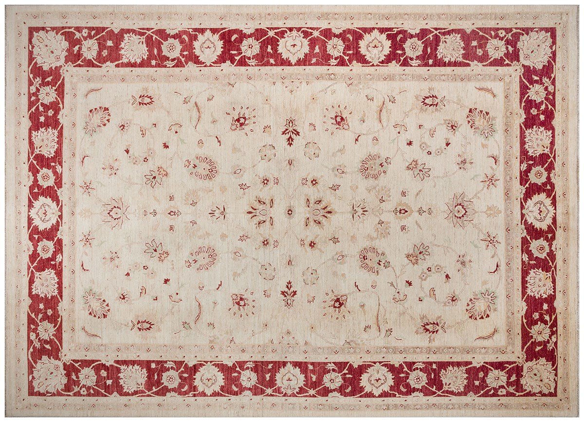 AFGAN UŞAĞI (ZIEGLER) P3P2  EL DOKUMA HALI Ölçü;408x291