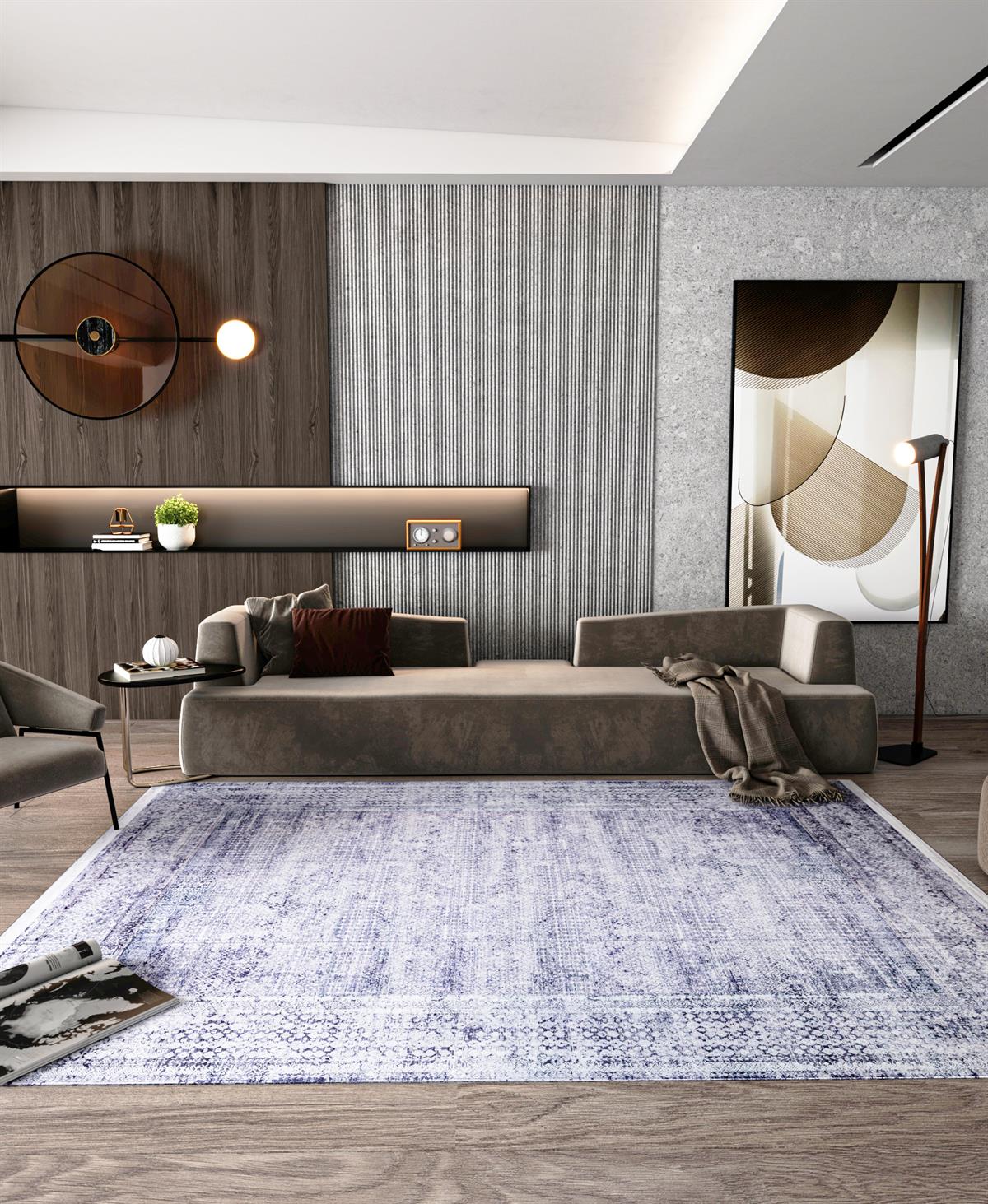 Allmode Dijital Baskılı Halı Modern Koleksiyon TRKMN.1050