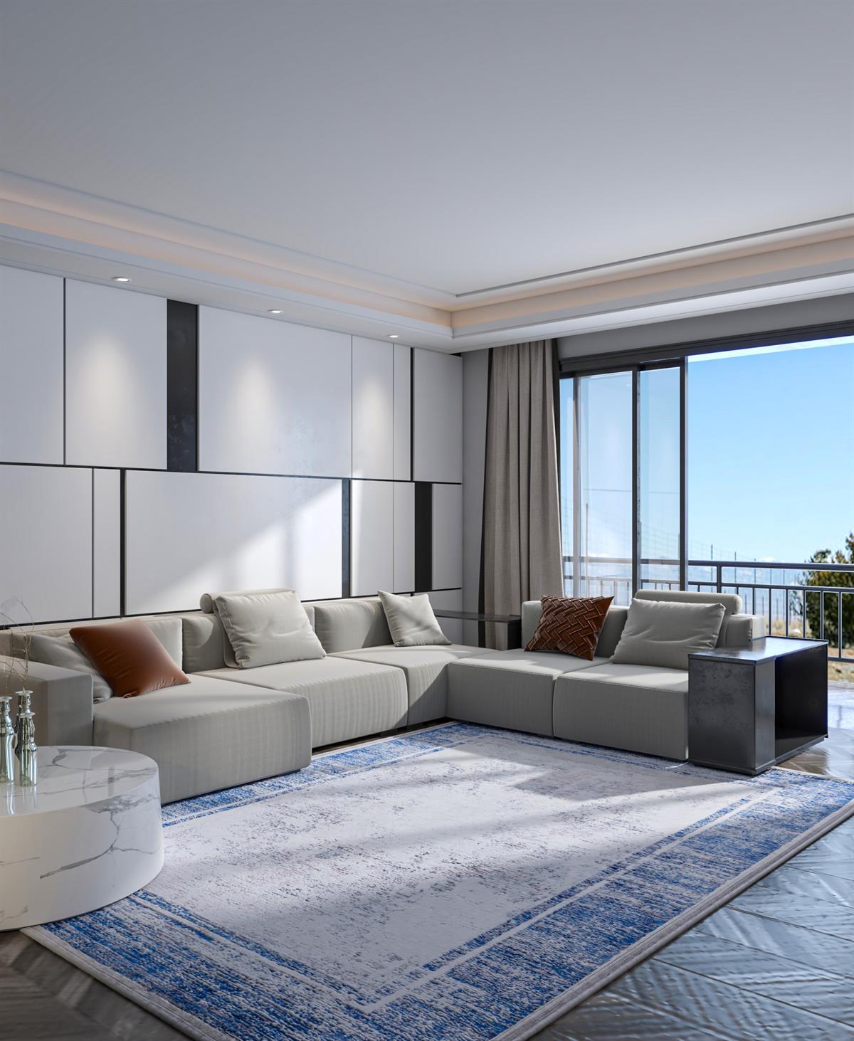 Allmode Dijital Baskılı Halı Modern Koleksiyon TRKMN.1048