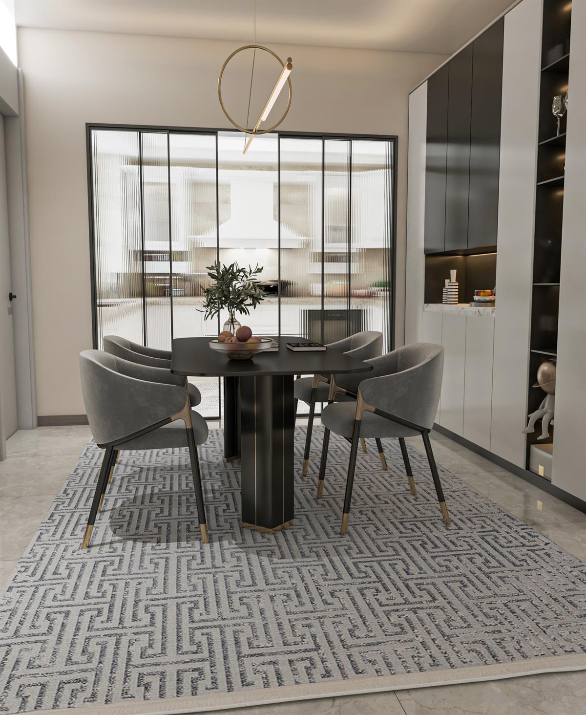 Allmode Dijital Baskılı Halı Modern Koleksiyon MVHy.1225