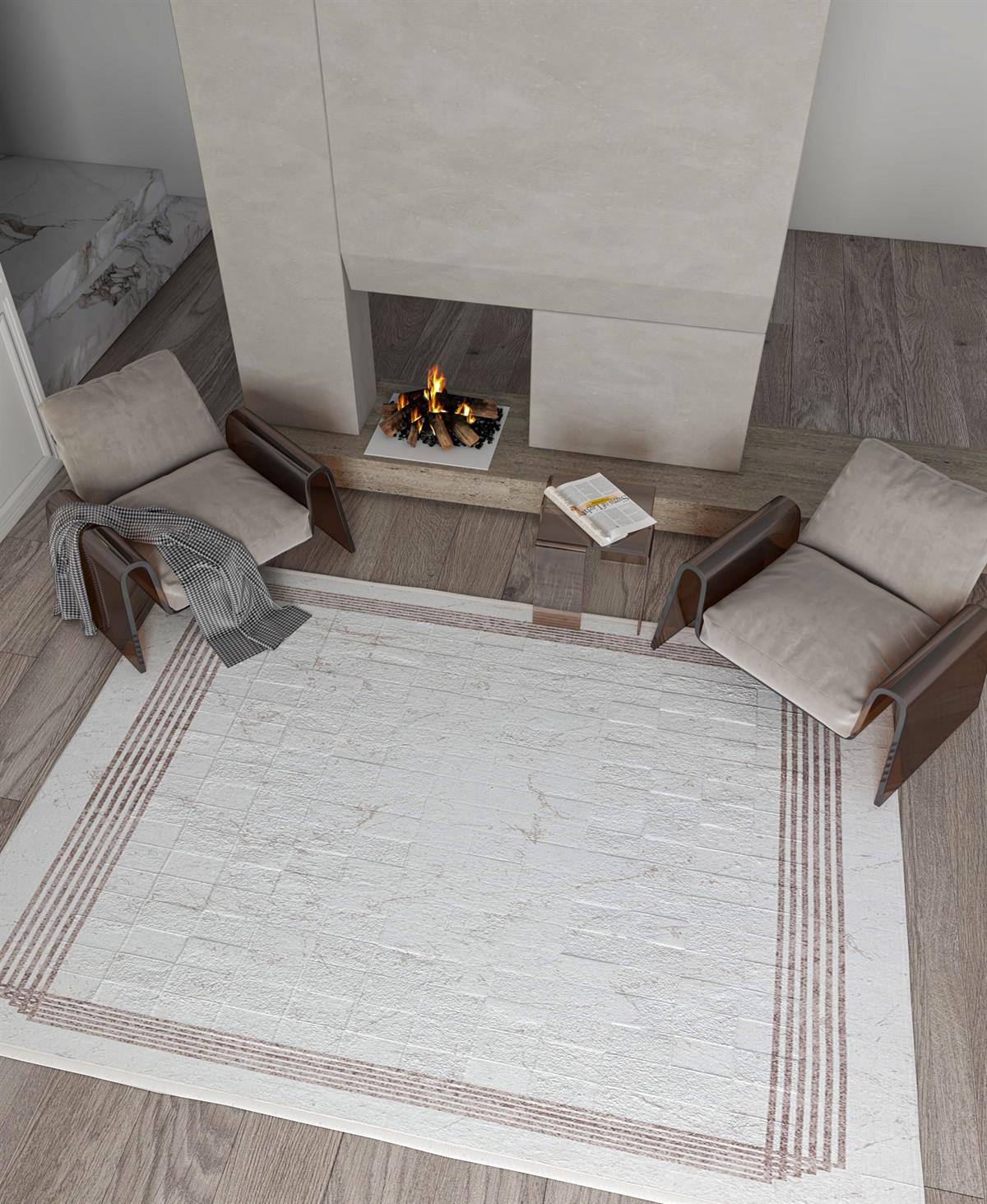 Allmode Dijital Baskılı Halı Modern Koleksiyon MVHy.1509