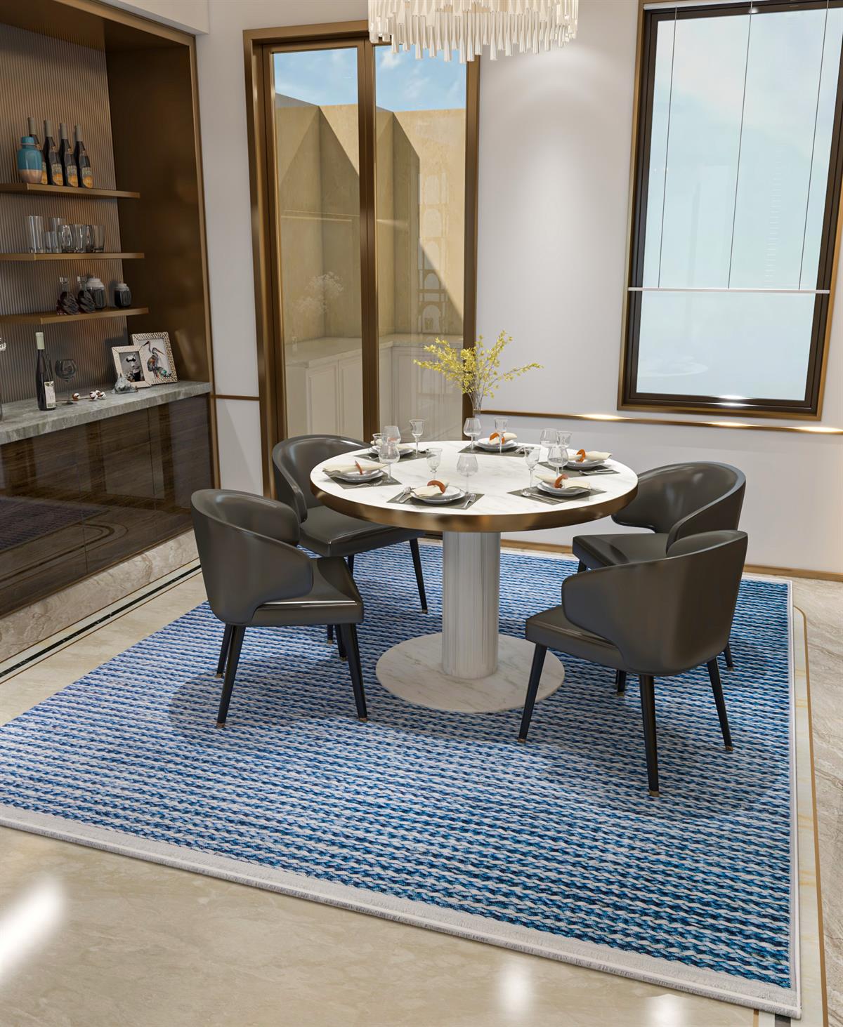 Allmode Dijital Baskılı Halı Modern Koleksiyon TRKMN.1051