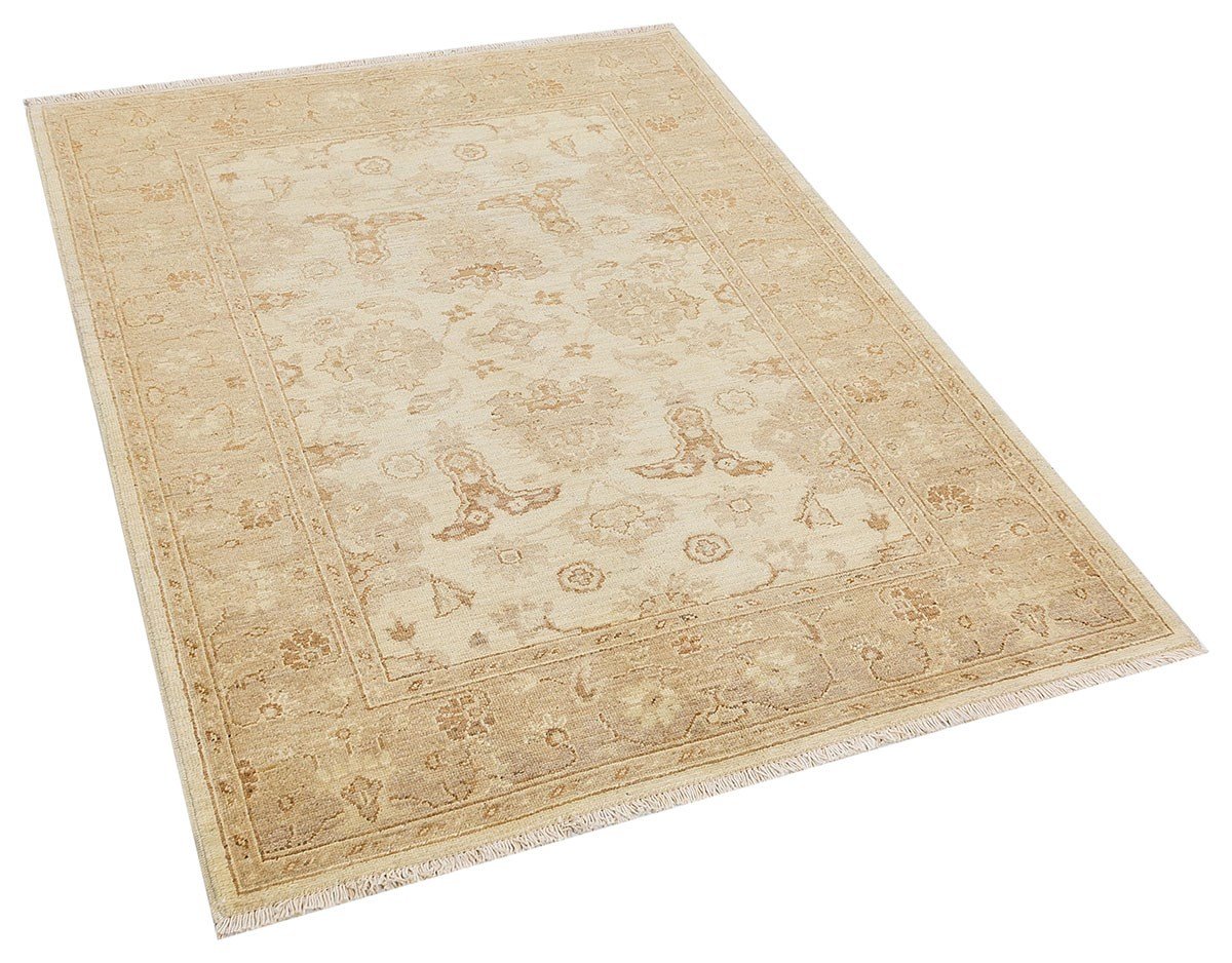 ALLMODE INDUS AFGAN UŞAĞI 0143 IVORY/GREEN 168x120cm 2.02m2 EL DOKUMA HALI
