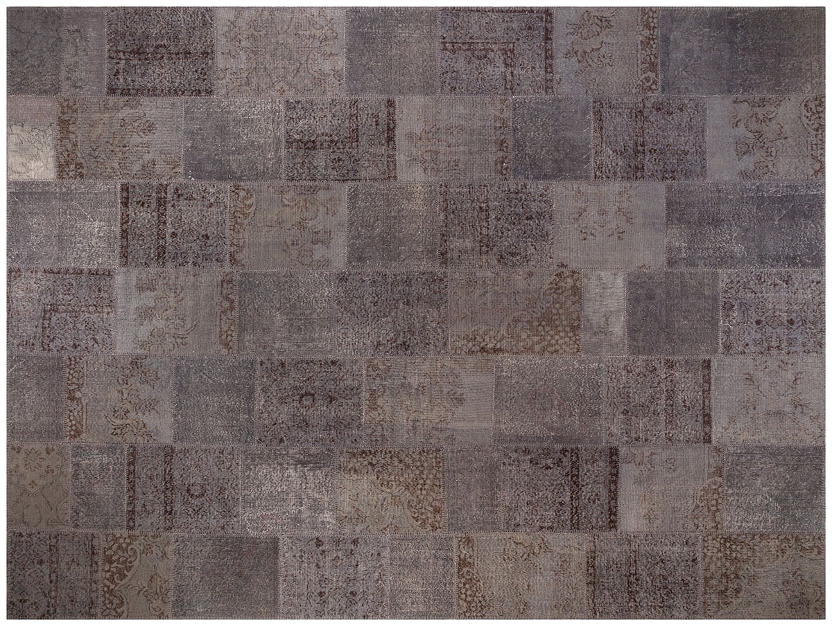 El Dokuma Yün'lü Türk Patchwork Halı Kırmızı P_163 Ölçü;300x400cm 12m2