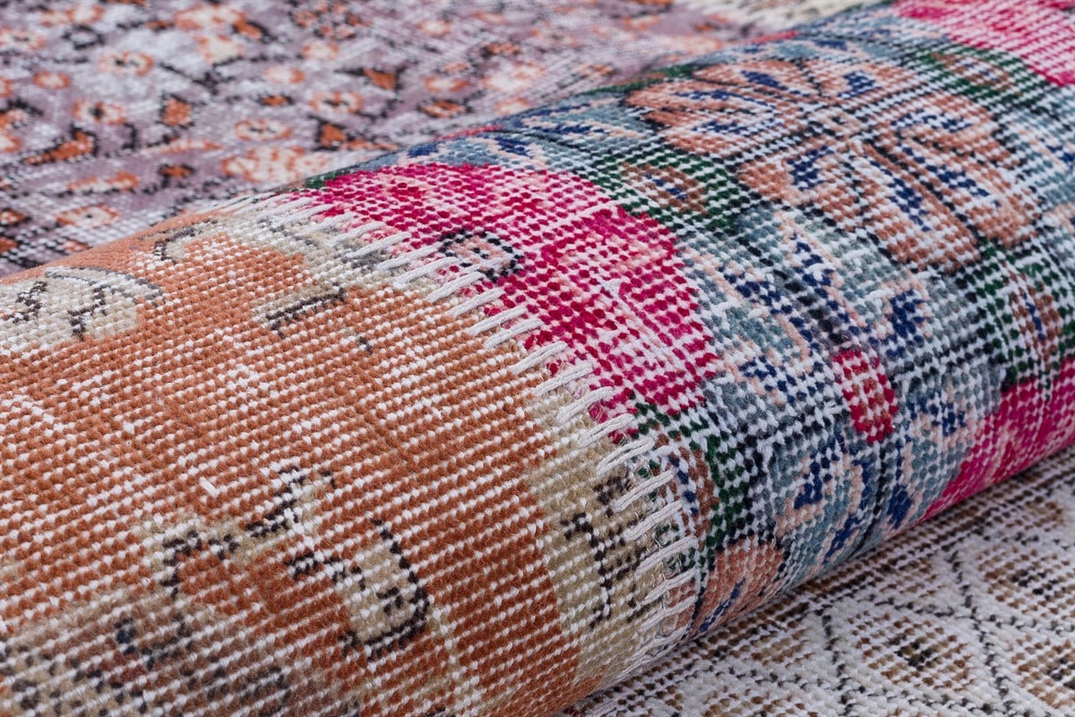 El Dokuma Yün'lü Türk Patchwork Halı Multi SMP 5159 Ölçü;160x230cm 3.68m2