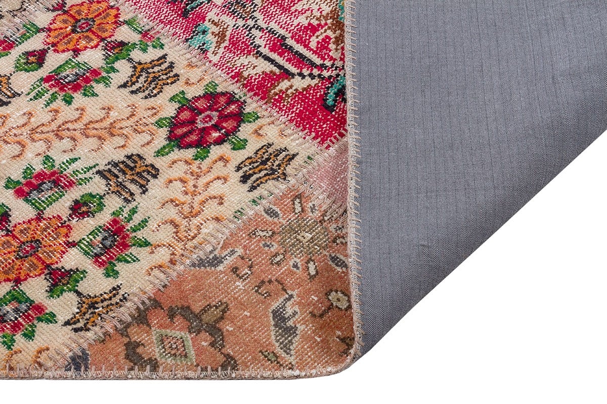 El Dokuma Yün'lü Türk Patchwork Halı Multi P_57 Ölçü;180x240cm 4.32m2