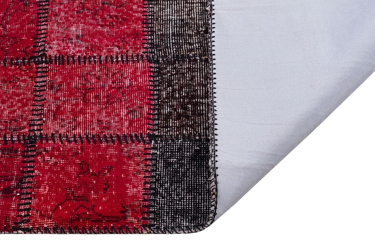 El Dokuma Yün'lü Türk Patchwork Halı Renkli P_72 Ölçü;150x236cm 3.54m2