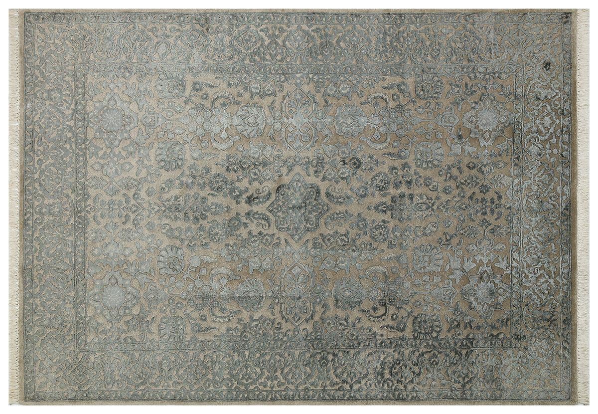 Elysee Serisi El Dokuma Motifli Yün Halı 303 Gümüş/GREY