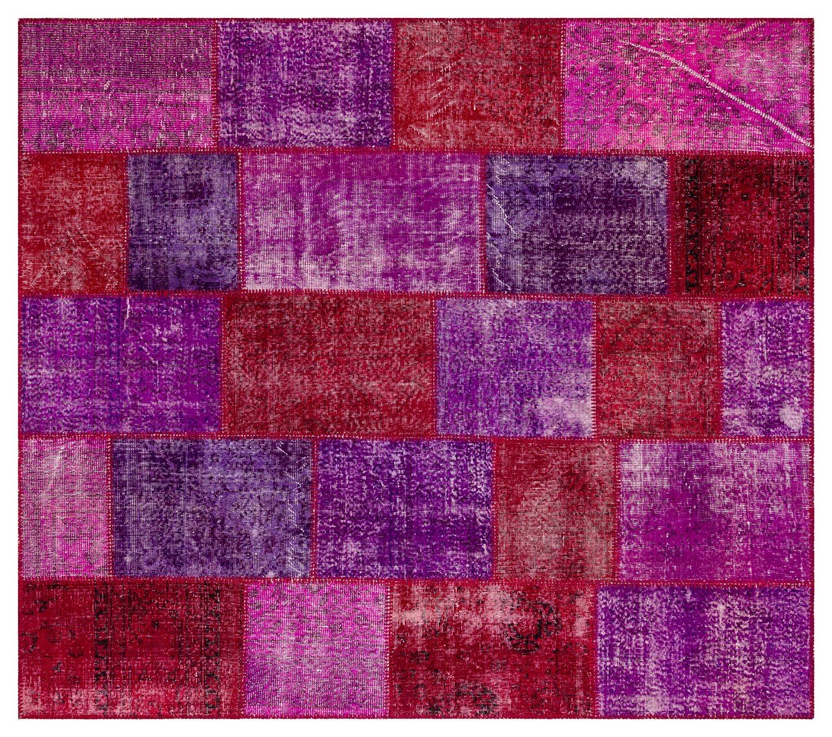 PATCHWORK PLC FUSIA/RED 210x237cm 4.98m2 PATCHWORK HALI