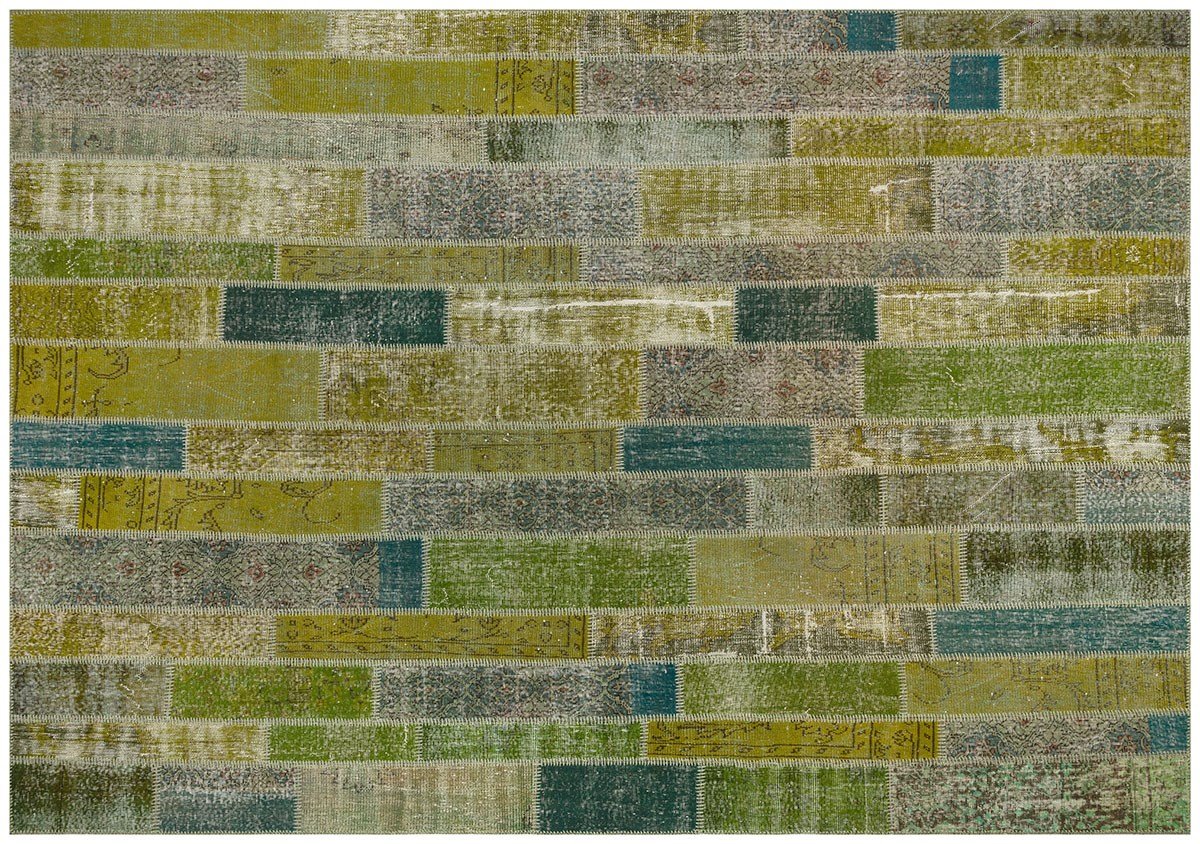 PATCHWORK SBT GREEN 250x350cm 8.75m2 EL DOKUMA HALI