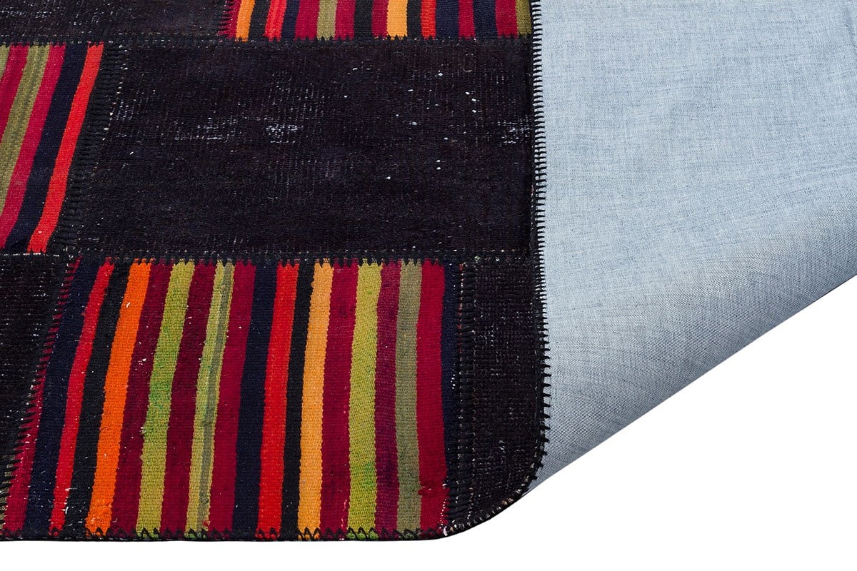 PATCHWORK SBT KILIM BLACK 170x240cm 4.08m2 PATCHWORK HALI