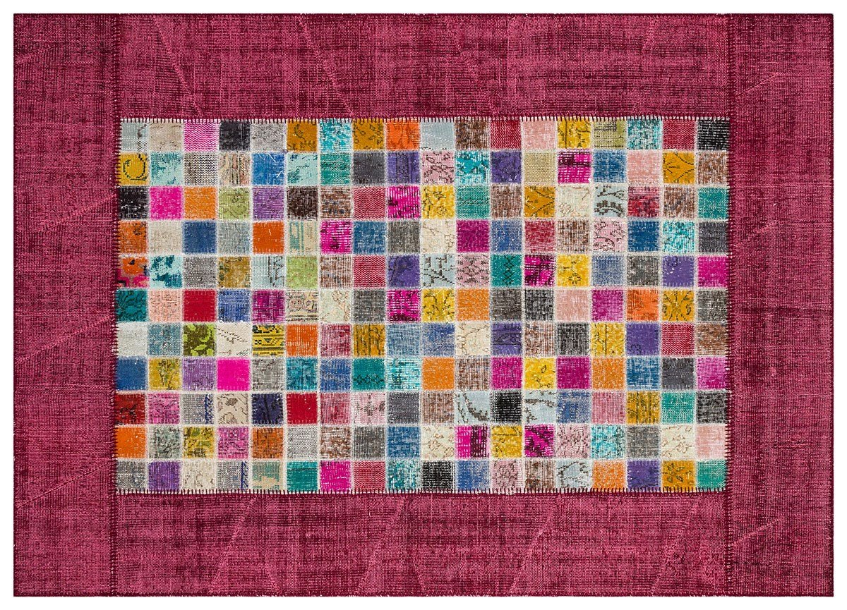 PATCHWORK SBT MOZAIK RED 170x240cm 4.08m2 PATCHWORK HALI