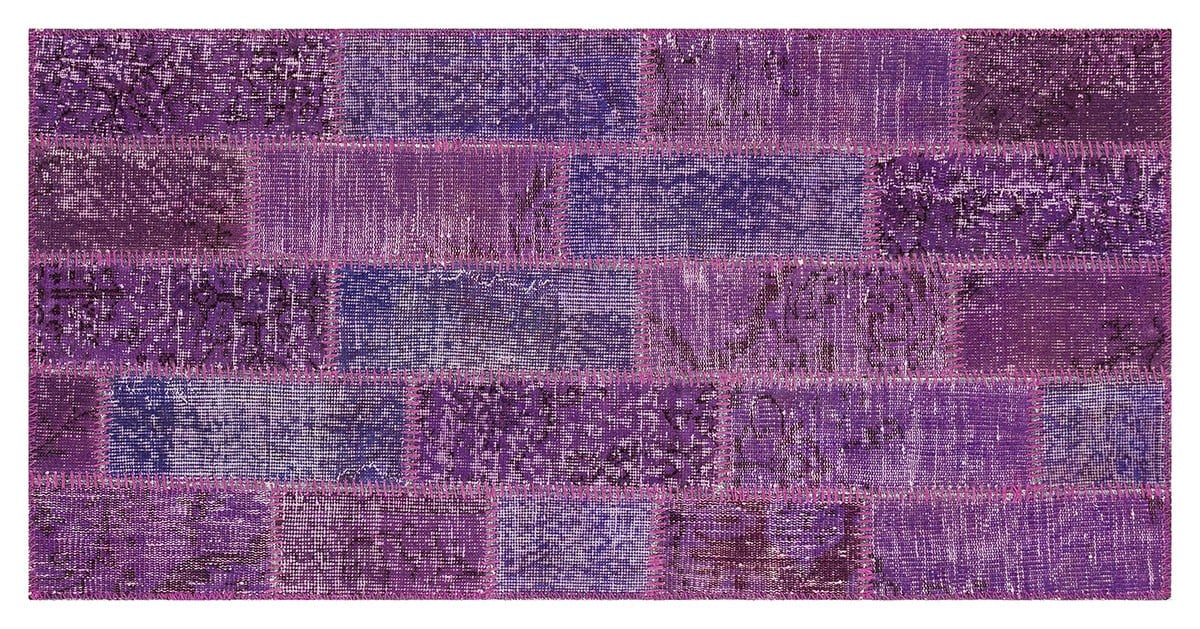 PATCHWORK SBT NARROW PURPLE 80x150cm 1.20m2 PATCHWORK HALI