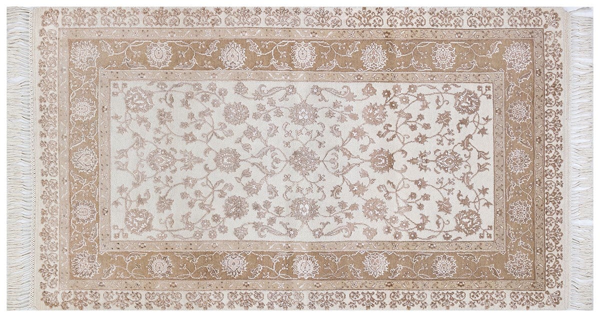 VERSAILLES 818-A IVORY/LT.BROWN EL DOKUMA HALI