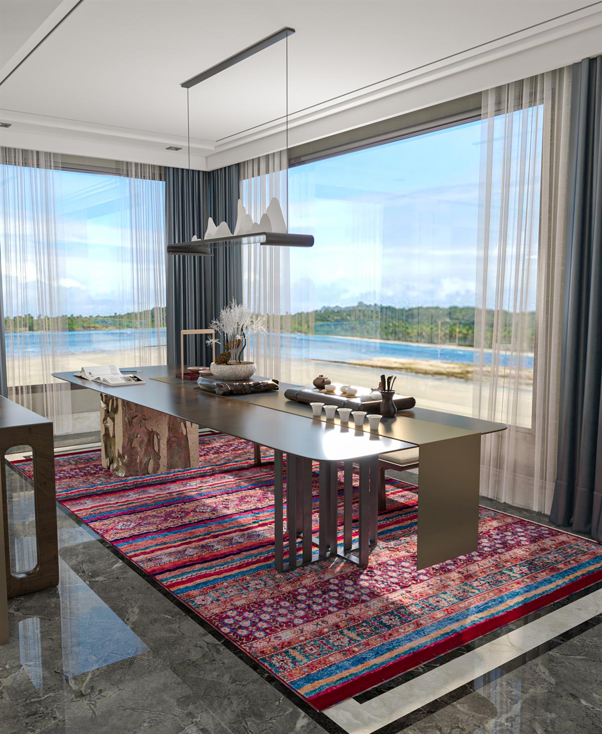 Yıkanabilir Dijital Baskılı Halı Klasik Koleksiyon TRKMN.05