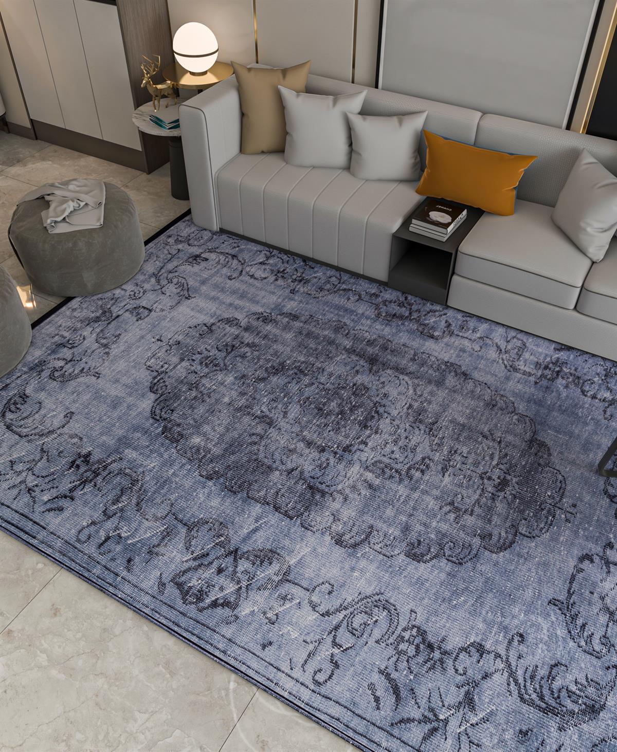 Yıkanabilir Dijital Baskılı Halı Klasik Koleksiyon TRKMN.34