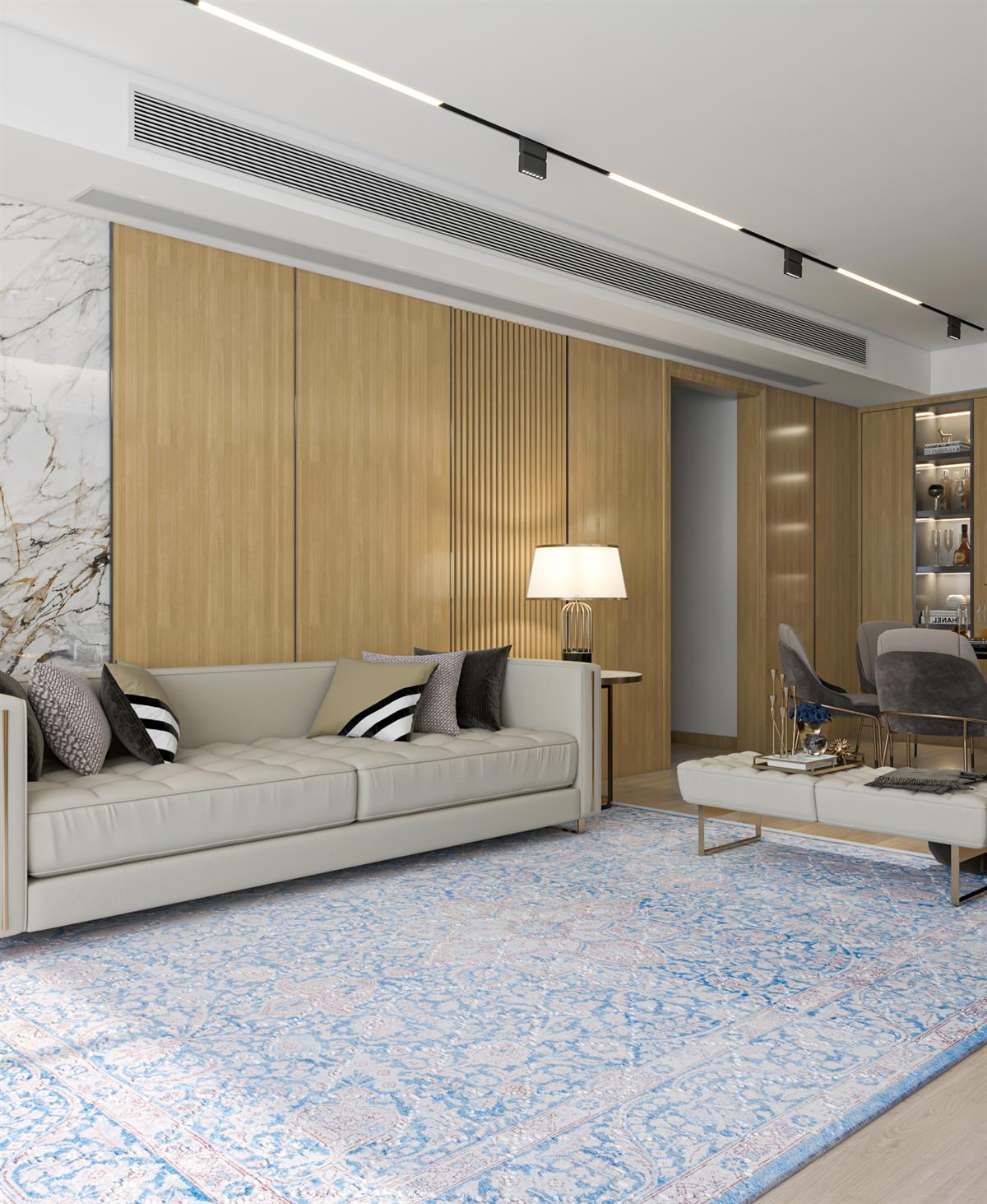 Yıkanabilir Dijital Baskılı Halı Klasik Koleksiyon TRKMN.11