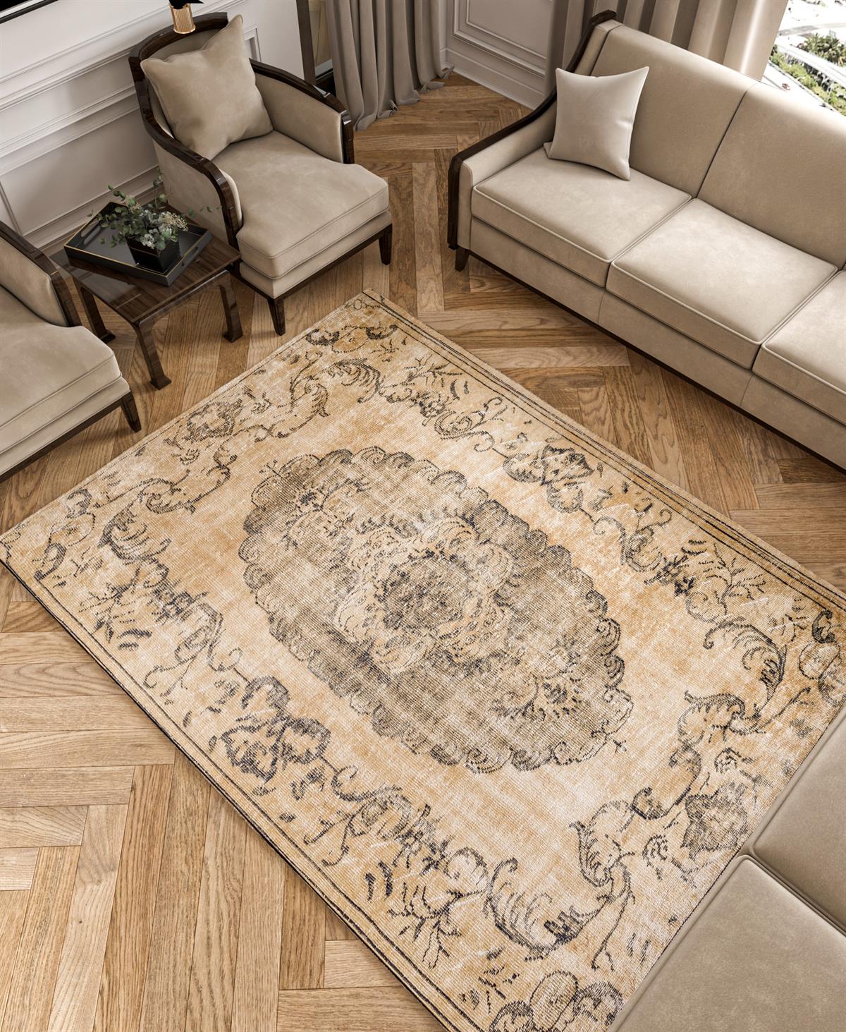 Yıkanabilir Dijital Baskılı Halı Klasik Koleksiyon TRKMN.32