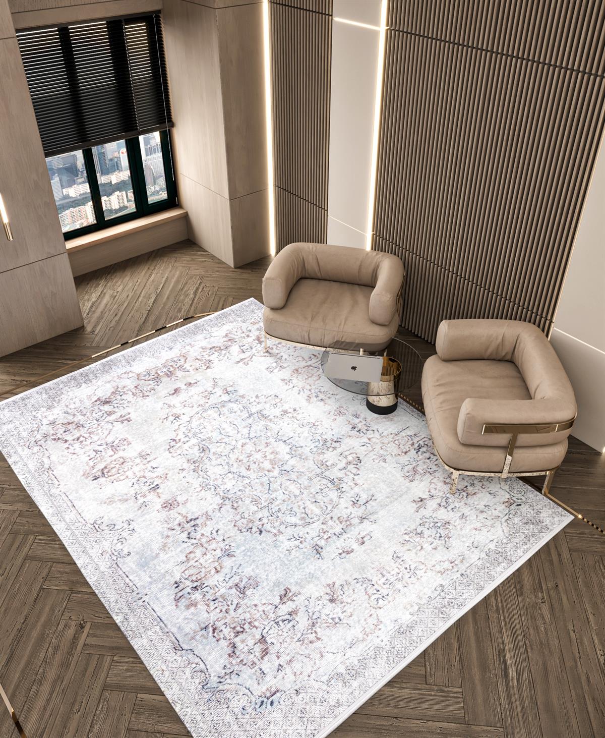 Yıkanabilir Dijital Baskılı Halı Klasik Koleksiyon TRKMN.09