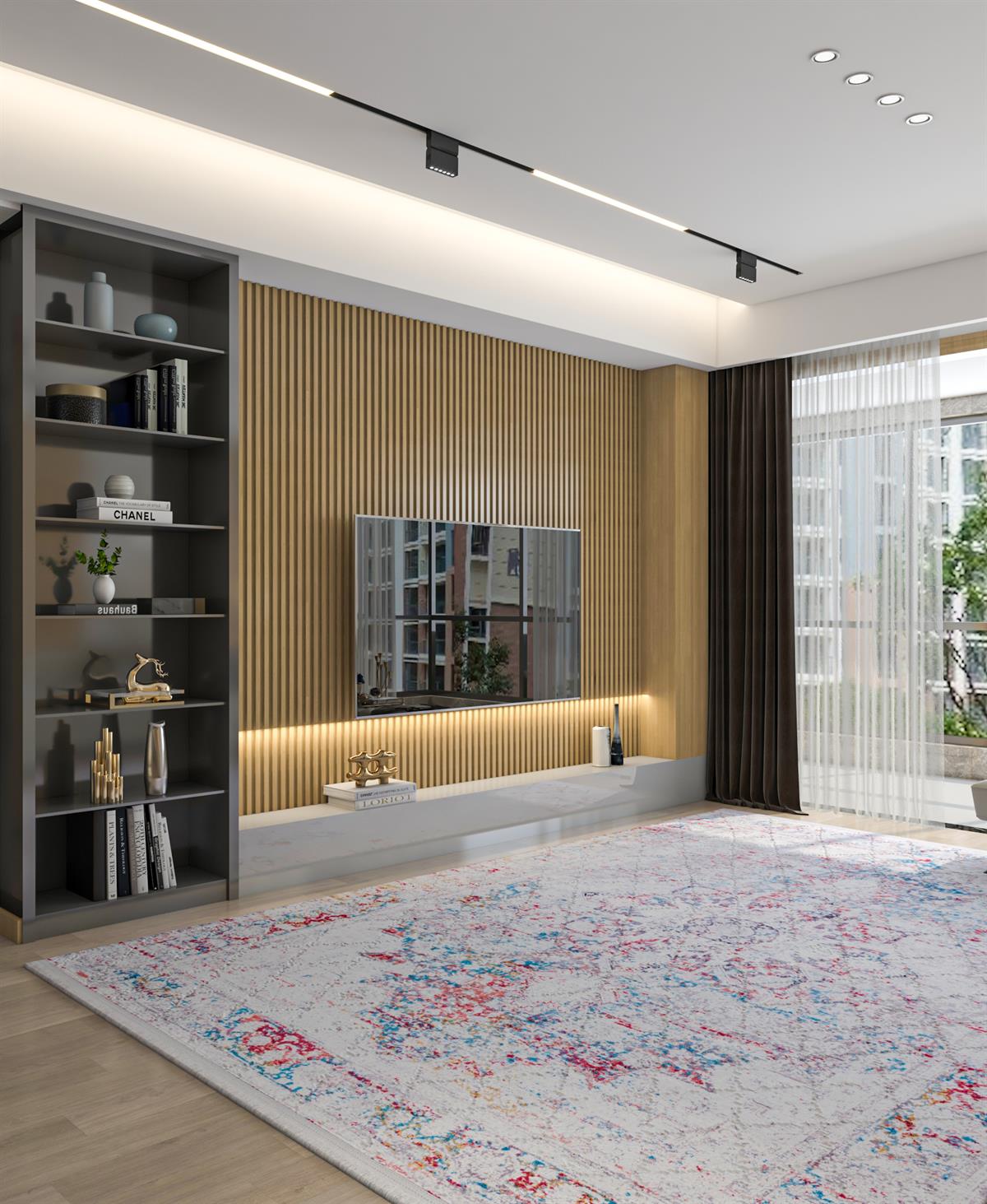 Yıkanabilir Dijital Baskılı Halı Klasik Koleksiyon TRKMN.45