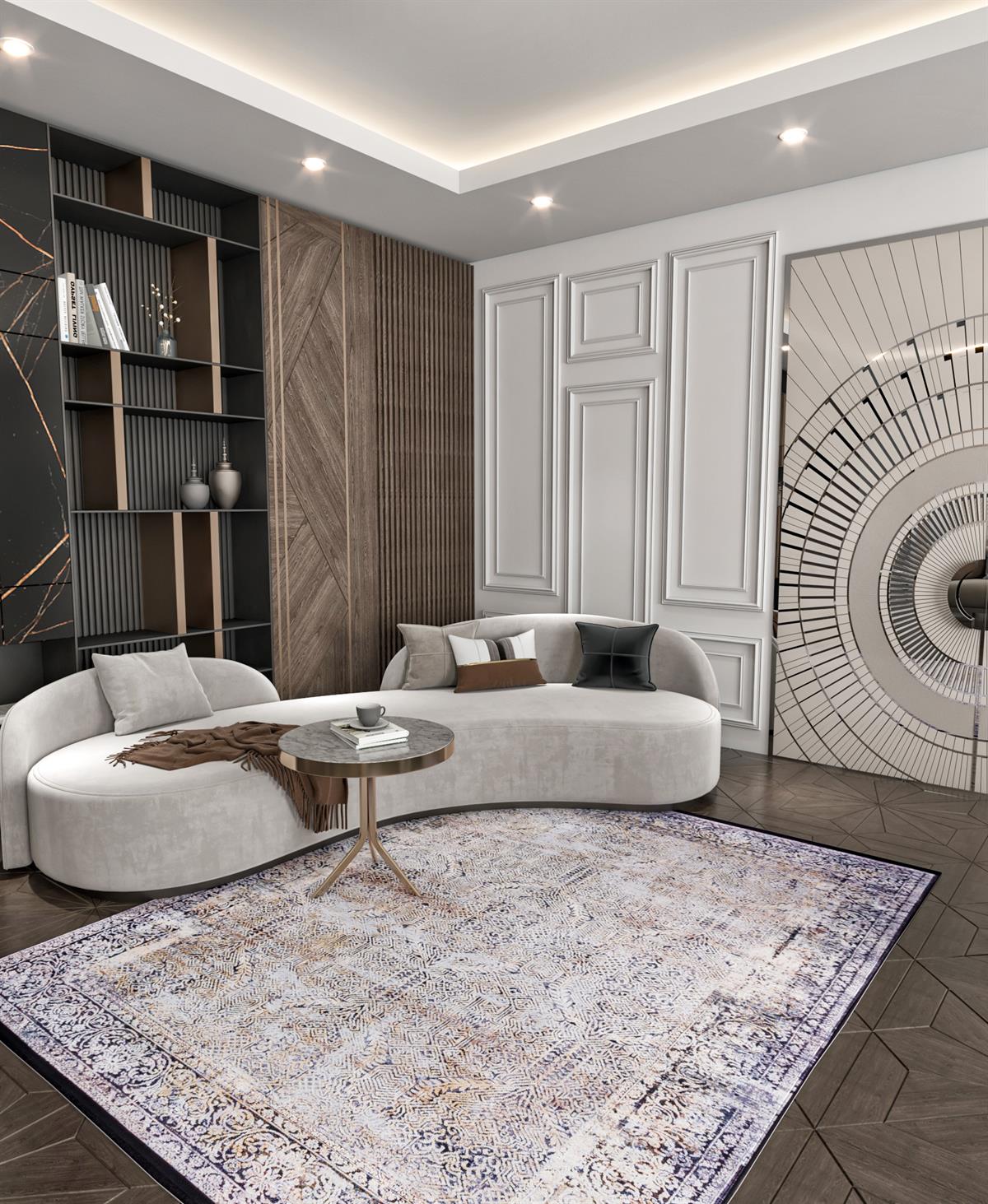 Yıkanabilir Dijital Baskılı Halı Klasik Koleksiyon TRKMN.41