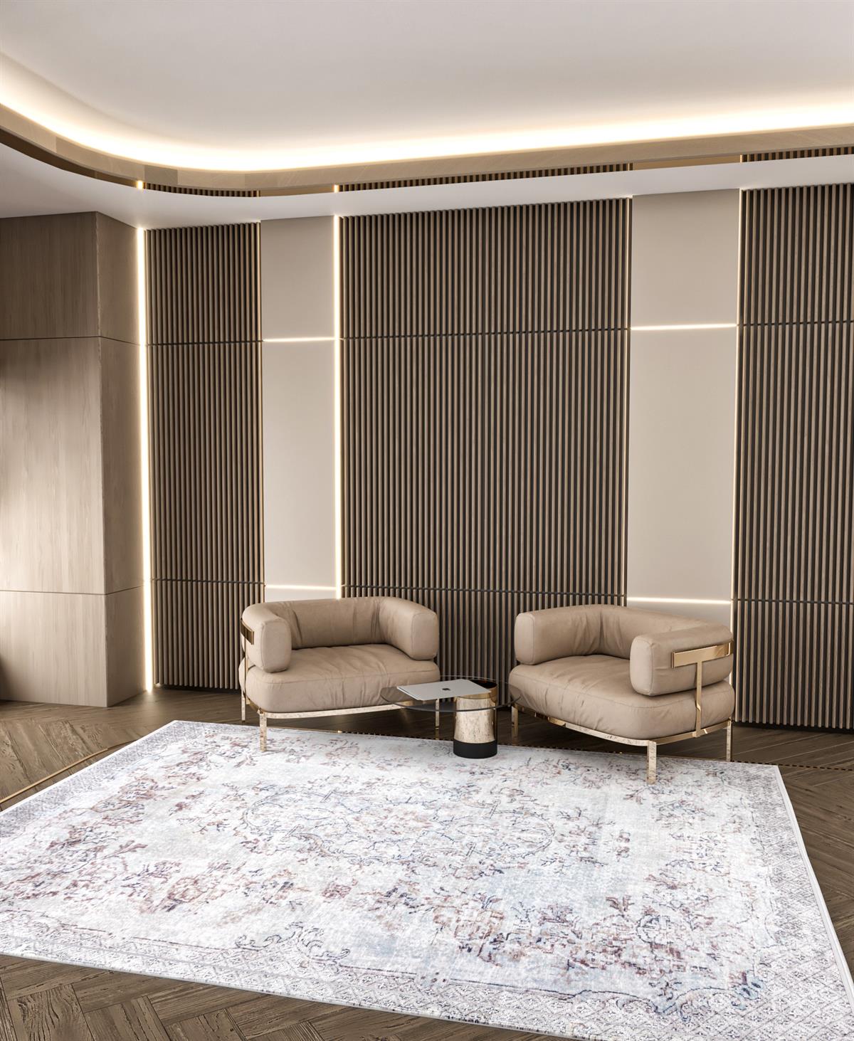 Yıkanabilir Dijital Baskılı Halı Klasik Koleksiyon TRKMN.09