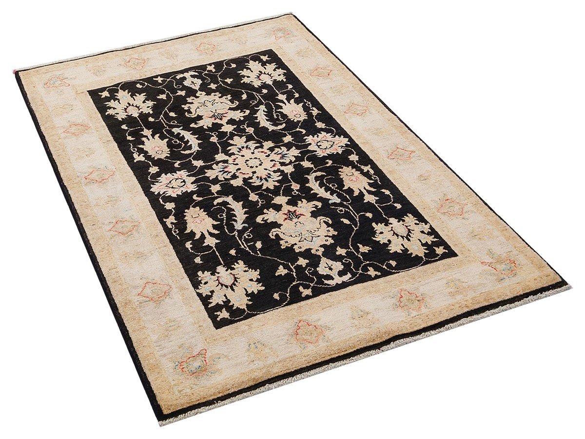ZIEGLER FARHAN BLACK/IVORY 103x152cm 1.57m2 EL DOKUMA HALISI