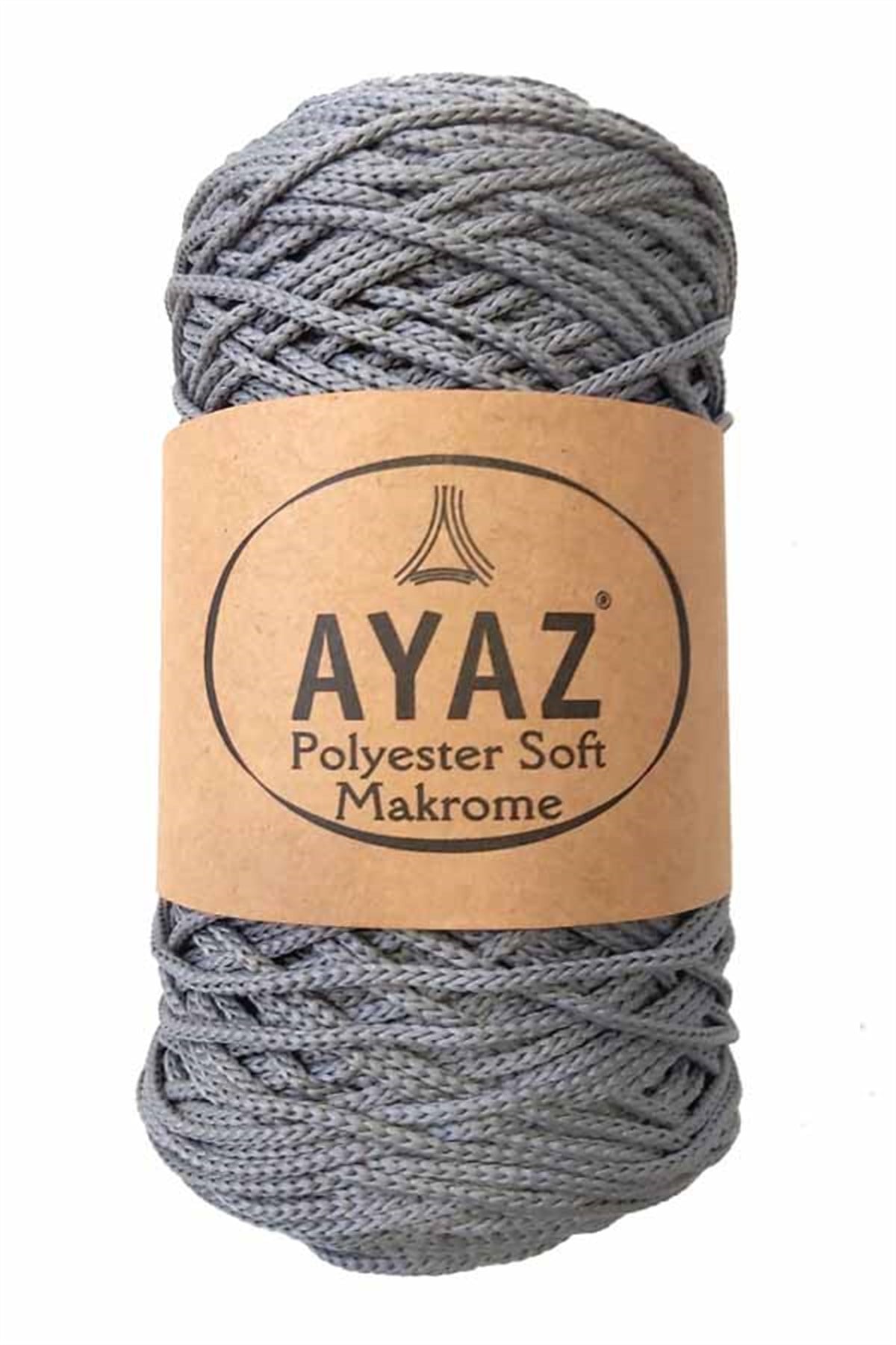 Ayaz Polyester Soft Makrome İpi 1130 Gri