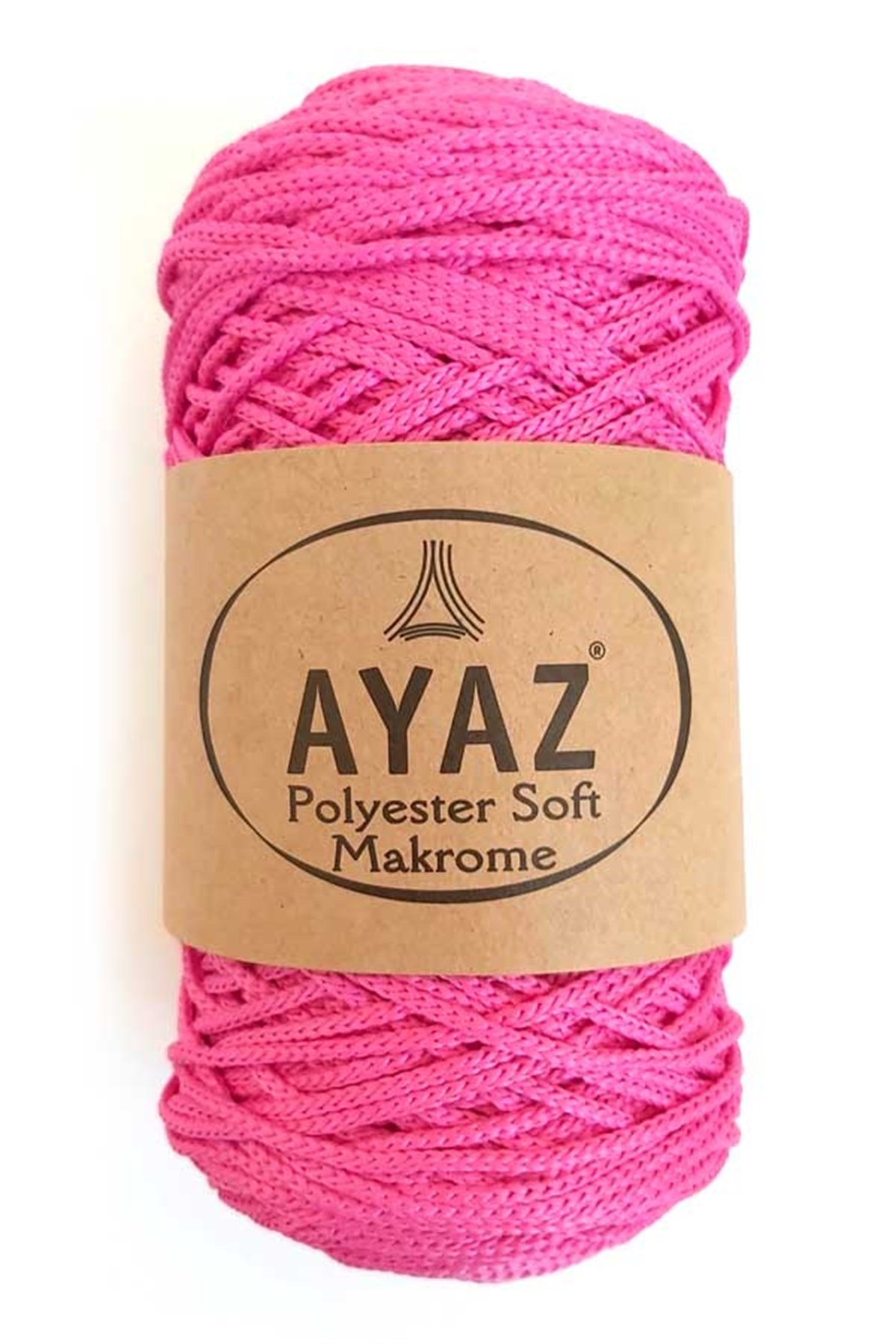 Ayaz Polyester Soft Makrome İpi 1236 Şeker Pembe