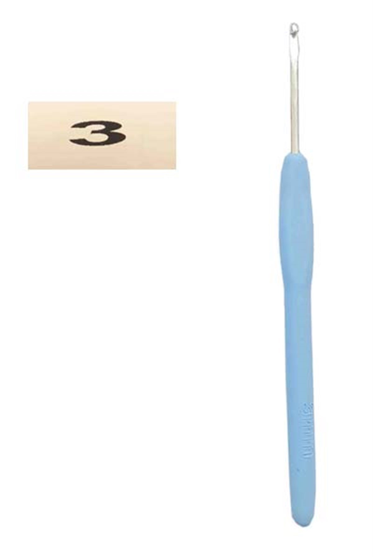 Ayaz Renkli Silikon Saplı Tığ | Yün Tığ