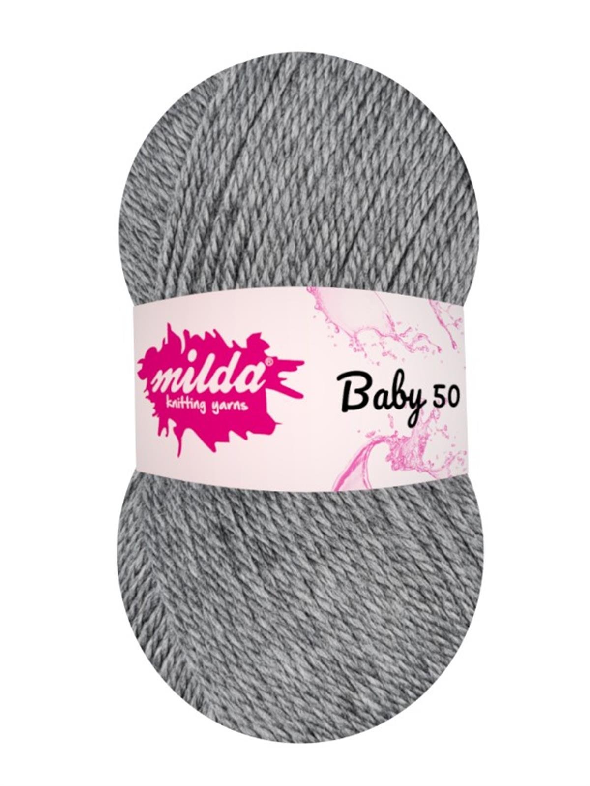 Milda Baby 50 1130 Gri | Milda El Örgü İplikleri