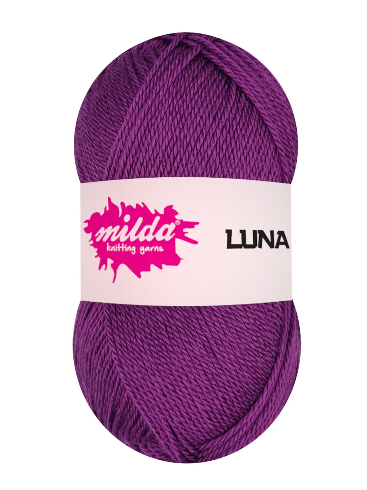 Milda Luna 1060 Mor Örgü İpi 5 Yumak  | El Örgü İpi