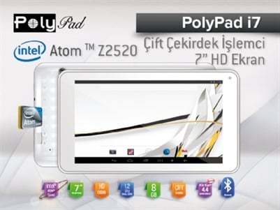 Poly Pad i7 intel işlemcili 8GB HD Tablet PC