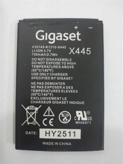 Siemens Gigaset SL400 Batarya V30145-K1310-X445