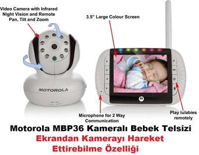 Motorola MBP36 Görüntülü Bebek Telsizi