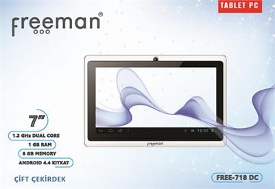 Kawai Freeman FREE-718DC 7'' 1GB DDR3 8GB Tablet PC