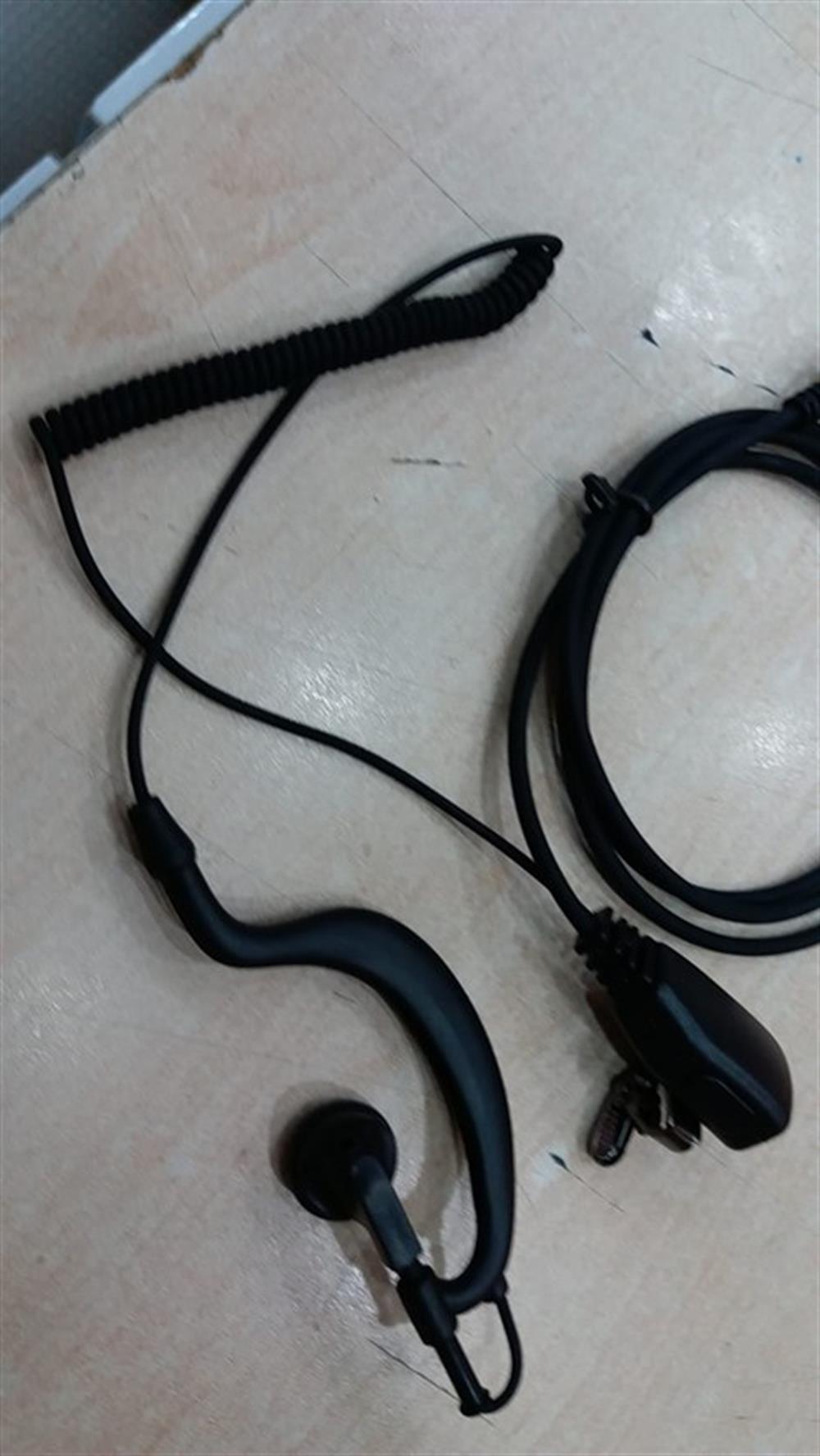 Aselsan PM665 Uyumlu Kancalı Kulaklık Siyah