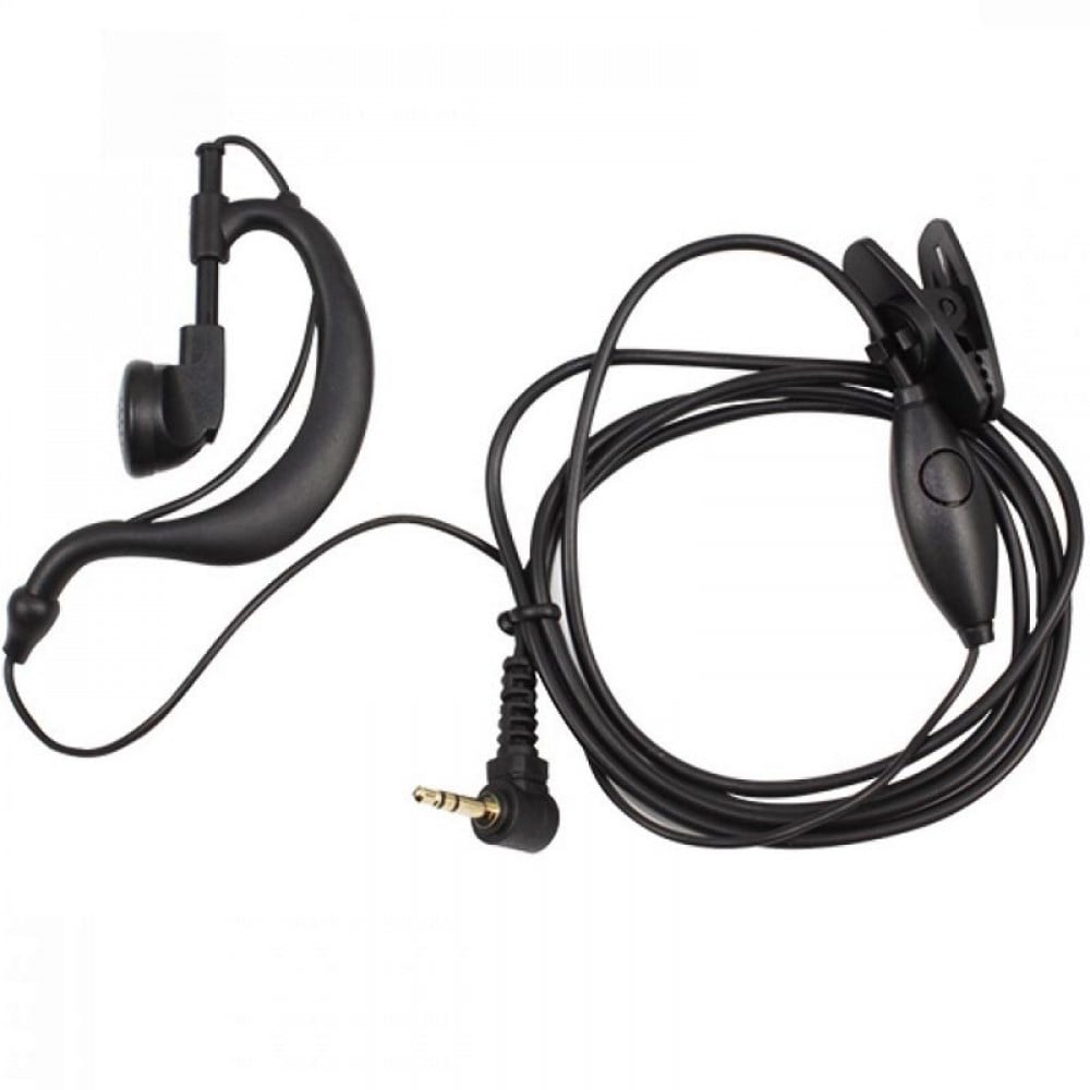 Aselsan PM665 Uyumlu Kancalı Kulaklık Siyah