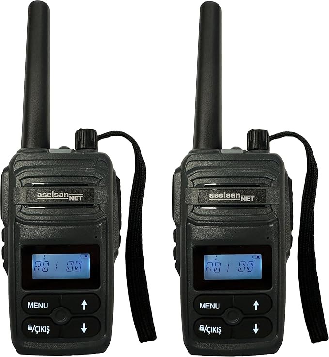 Aselsan PM985 12Km Açık Alan Mesafeli Pmr El Telsizi (2'li Set)