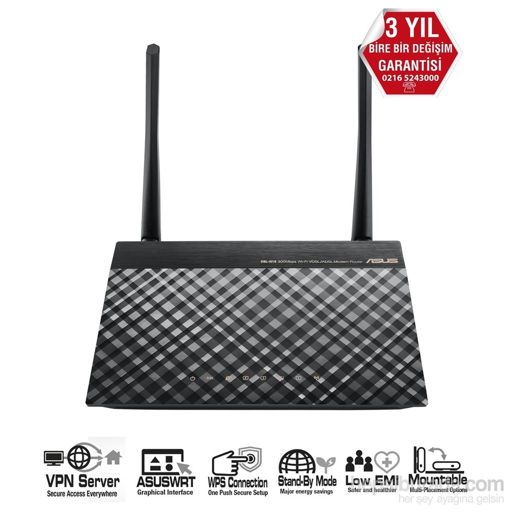 Asus DSL-N16 300 Mbps VDSL2 Modem