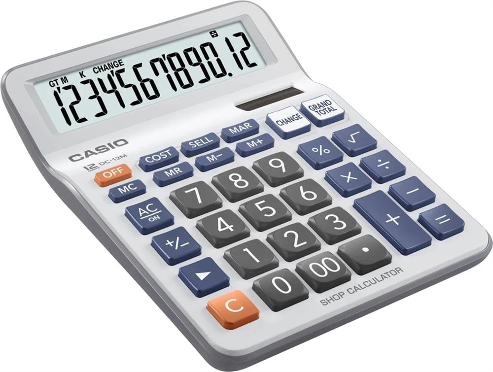 Casio DC-12M-W-DP Masaüstü Hesap Makinesi
