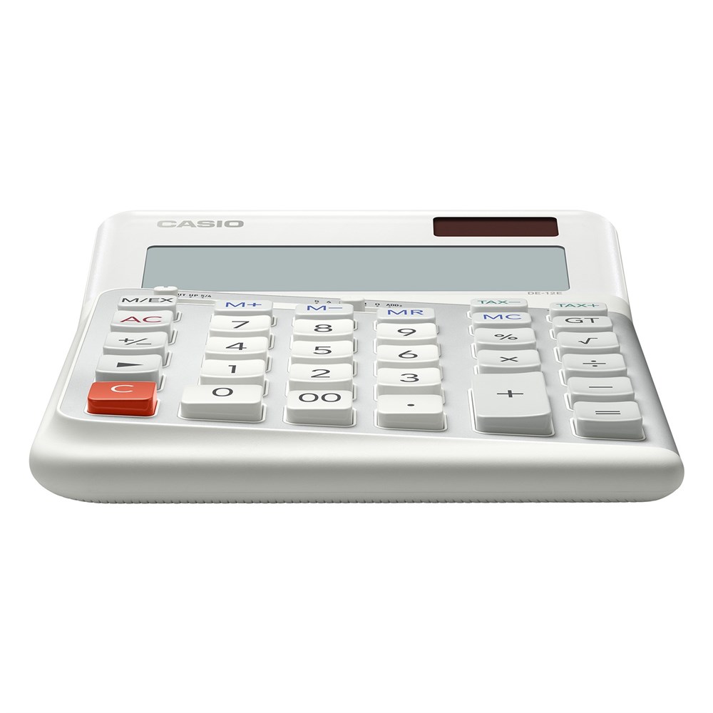 Casio DE-12E-WE 12 Haneli Masaüstü Hesap Makinesi