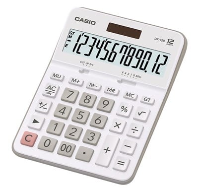Casio DX-12B-WE 12 Haneli Masaüstü Hesap Makinesi
