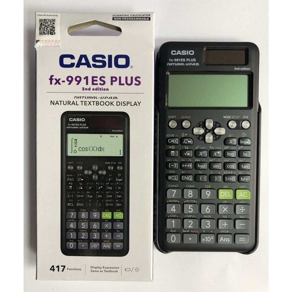 Casio Fx-991ES Plus 2. Versiyon 417 Fonksiyonlu Bilimsel Hesap Makinesi