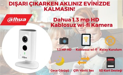 Dahua IPC-C15 1.3 Mp Küp Wi-fi ip Bakıcı Kamerası