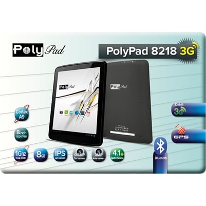 Polypad 8218 3G 8'' 8GB Sim Kartlı Tablet PC